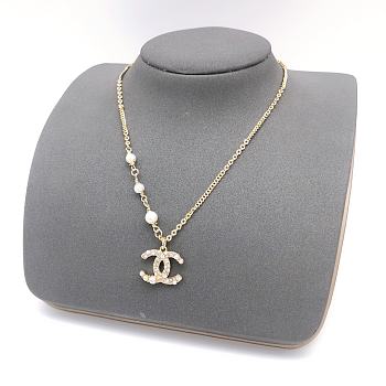 Chanel Gold CC Logo Neckalce