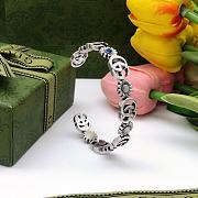 Gucci Silver GG Logo Bracelet - 1