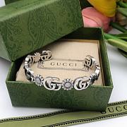 Gucci Silver GG Logo Bracelet - 3