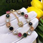 Gucci Interlocking G Floral and Crystal Bracelet - 4