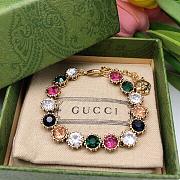 Gucci Interlocking G Floral and Crystal Bracelet - 3