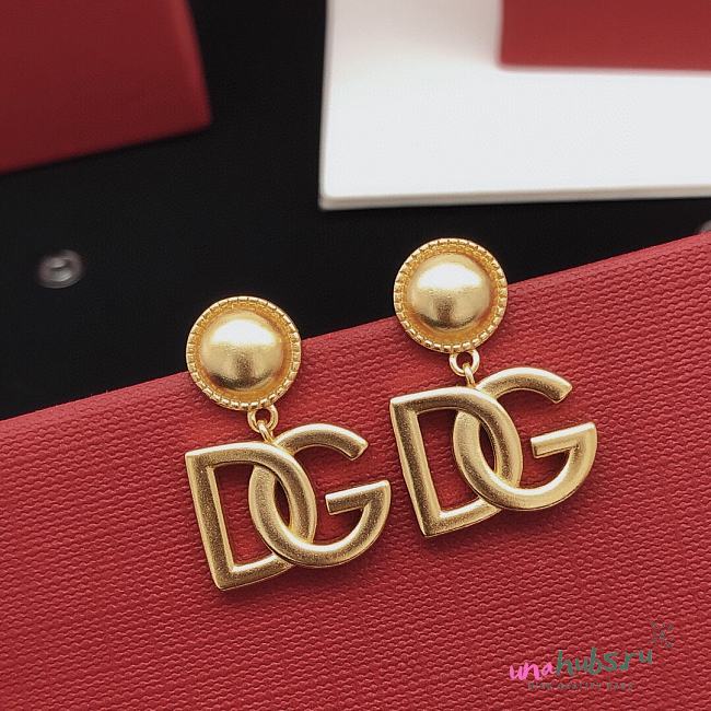 Dolce &Gabbana Clip-on earrings with DG logo - 1