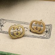 Gucci GG Stud Gold Earrings - 1