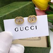 Gucci GG Stud Gold Earrings - 4