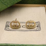 Gucci GG Stud Gold Earrings - 3