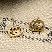 Gucci GG Stud Gold Earrings - 2