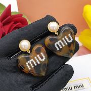 Miu Miu Heart Earrings - 3