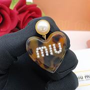 Miu Miu Heart Earrings - 5