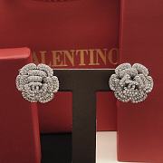 Chanel Stud Crystal Flower Earrings - 5