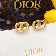 Dior CD Logo Gold Earrings - 1