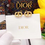 Dior CD Logo Gold Earrings - 6