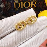 Dior CD Logo Gold Earrings - 4