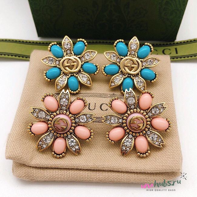 Gucci Stud Earrings Gold  - 1