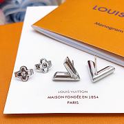 Louis Vuitton Vlogo Silver Earrings - 1