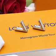 Louis Vuitton Vlogo Silver Earrings - 4