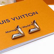 Louis Vuitton Vlogo Silver Earrings - 2