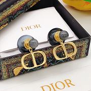 DIOR TRIBALES BLACK AND GOLD EARRINGS  - 1