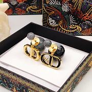 DIOR TRIBALES BLACK AND GOLD EARRINGS  - 4