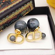 DIOR TRIBALES BLACK AND GOLD EARRINGS  - 2