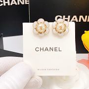 Chanel Flower White Earrings - 4