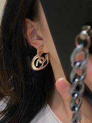 Chanel Gold Heart Earrings  - 4