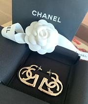 Chanel Gold Heart Earrings  - 3