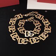 Dolce&Gabbana Logo chain Link choker and bracelet - 5