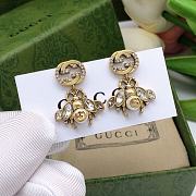 Gucci Interlocking G Bee Drop Earrings - 1