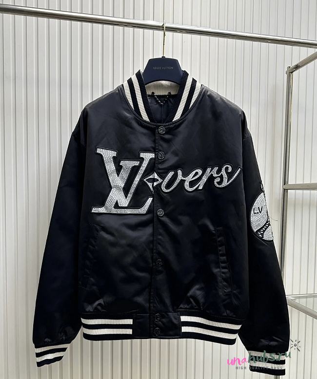 Louis Vuitton Embroidered Nylon Baseball Blouson Jacket - 1