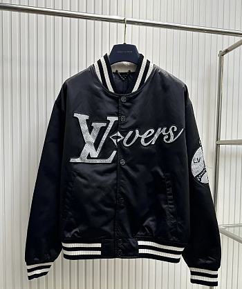 Louis Vuitton Embroidered Nylon Baseball Blouson Jacket