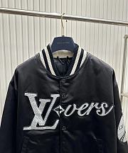 Louis Vuitton Embroidered Nylon Baseball Blouson Jacket - 5