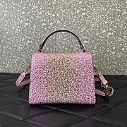 Valentino Garavani Vsling pink gem-embellished bag - 19x13x9cm - 4