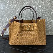 VALENTINO SHOPPING BAG IN SYNTHETIC RAFFIA  - 35x25x17cm - 1