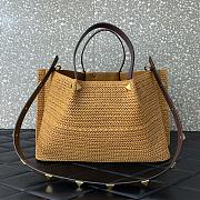 VALENTINO SHOPPING BAG IN SYNTHETIC RAFFIA  - 35x25x17cm - 4