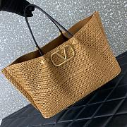 VALENTINO SHOPPING BAG IN SYNTHETIC RAFFIA  - 35x25x17cm - 3