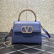 Valentino Small Vsling Handbag Jewel Embroidery In Calfskin - 1