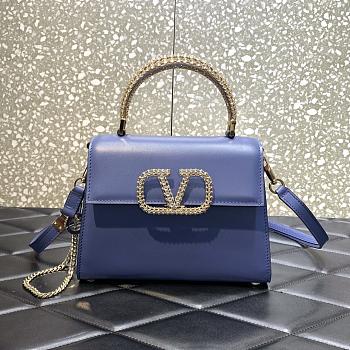 Valentino Small Vsling Handbag Jewel Embroidery In Calfskin