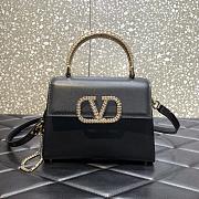 Valentino Small Vsling Handbag Jewel Embroidery In Calfskin - 2