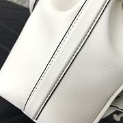 Valentino Garavani Locò Bucket Bag In White Leather - H7.5