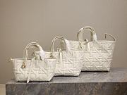 Dior Toujours Bag Latte Graphic Cannage Calfskin White Color - 1