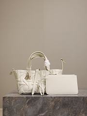 Dior Toujours Bag Latte Graphic Cannage Calfskin White Color - 2