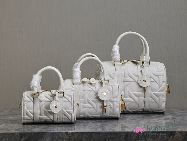 	 Dior Groove Bag White Macrocannage Calfskin - 1