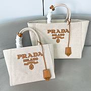 Prada large logo-appliqué tote bag  - 1