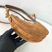 Prada brown suede Prada Arqué bag - 22.5*18.5*6cm - 2