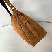 Prada Aimée medium suede shoulder bag - 39*24*11.5cm - 3