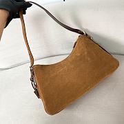 Prada Aimée medium suede shoulder bag - 39*24*11.5cm - 4