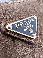 Prada Aimée medium suede shoulder bag - 39*24*11.5cm - 5