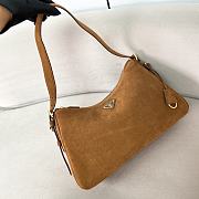 Prada Aimée medium suede shoulder bag - 39*24*11.5cm - 6