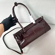 Prada Medium leather handbag with dark brown glossy finish - 32*15.5*12 - 6