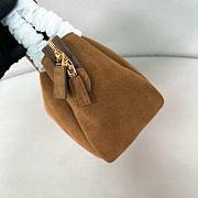 Prada Brown Suede Leather Shoulder Bag - 28*16*10.5cm - 4